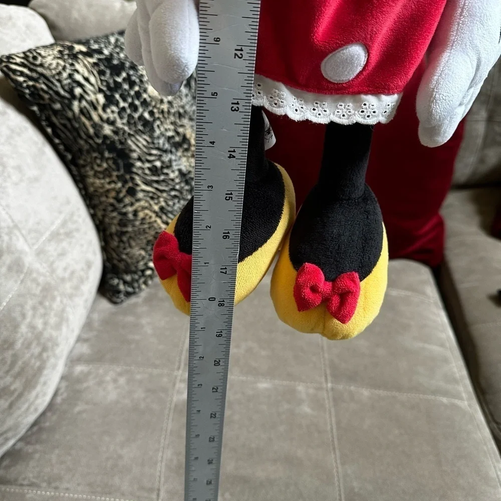 Disney Minnie Mouse Plush with Red and Yellow Accents